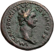 As - Domitian SALVTI AVGVST S C obverse image
