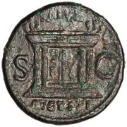 As - Domitian SALVTI AVGVSTI S C, Rome, 84 reverse image