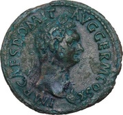 As - Domitian S C; Victory obverse image