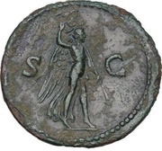 As - Domitian S C; Victory, Rome, 84 reverse image