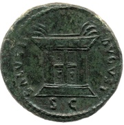 As - Domitian SALVTI AVGVSTI S C, Rome, 85 reverse image