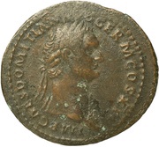 As - Domitian S C; Mars and Victory obverse image