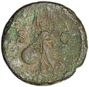 As - Domitian S C; Victory, Rome, 85 reverse image