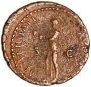 As - Domitian AETERNITATI AVGVST S C; Aeternitas, Rome, 85 reverse image