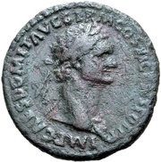 As - Domitian ANNONA AVG S C; Annona obverse image