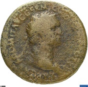 As - Domitian FORTVNAE AVGVSTI S C; Fortuna obverse image