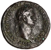 As - Domitian MONETA AVGVST S C; Moneta obverse image