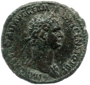 As - Domitian MONETA AVGVSTI S C; Moneta obverse image