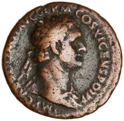 As - Domitian SALVTI AVGVSTI S C obverse image