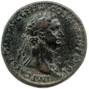 As - Domitian FIDEI PVBLICAE S C; Fides obverse image