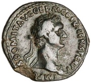 As - Domitian IOVI CONSERVAT S C; Jupiter obverse image