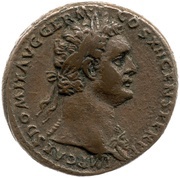 As - Domitian S C; Mars and Victory obverse image