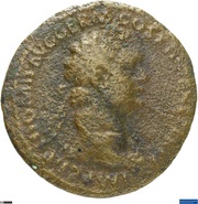 As - Domitian FIDEI PVBLICAE S C; Fides obverse image