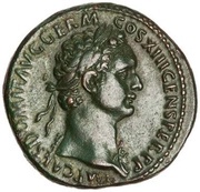 As - Domitian MONETA AVGVSTI S C; Moneta obverse image