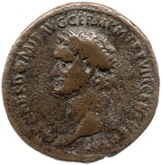 As - Domitian COS XIIII LVD SAEC FEC S C obverse image