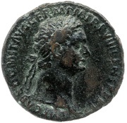 As - Domitian COS XIIII LVD SAEC FEC S C obverse image