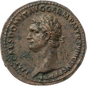 As - Domitian COS XIIII LVD SAEC FEC S C obverse image