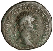 As - Domitian MONETA AVGVSTI S C; Moneta obverse image