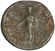As - Domitian MONETA AVGVSTI S C; Moneta, Rome, 88-89 reverse image