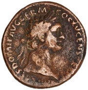As - Domitian FORTVNAE AVGVSTI S C; Fortuna obverse image