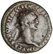 As - Domitian MONETA AVGVSTI S C; Moneta obverse image