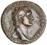 As - Domitian FORTVNAE AVGVSTI S C; Fortuna obverse image