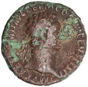 As - Domitian MONETA AVGVSTI S C; Moneta obverse image