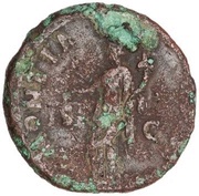 As - Domitian MONETA AVGVSTI S C; Moneta, Rome, 92-94 reverse image