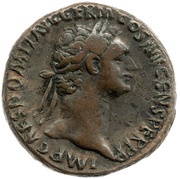 As - Domitian FORTVNAE AVGVSTI S C; Fortuna obverse image