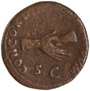 As - Nerva CONCORDIA EXERCITVVM S C, Rome, 96 reverse image