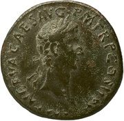 As - Nerva LIBERTAS PVBLICA S C; Libertas obverse image