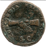 As - Nerva CONCORDIA EXERCITVVM S C, Rome, 96 reverse image