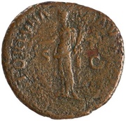 As - Nerva FORTVNA AVGVST S C; Fortuna, Rome, 97 reverse image