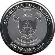 500 Francs Mandrill obverse image