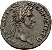 As - Nerva IMP II COS IIII P P S C; Fortuna obverse image