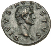 As - Augustus IMP NERVA CAES AVG REST S C obverse image