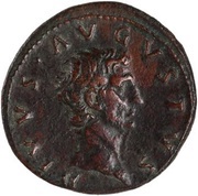 As - Augustus IMP NERVA CAES AVG REST S C obverse image