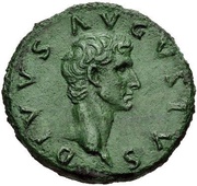 As - Augustus IMP NERVA CAES AVG REST S C obverse image