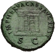 As - Augustus IMP NERVA CAES AVG REST S C, Rome, 98 reverse image