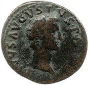 As - Augustus IMP NERVA CAES AVG REST S C obverse image