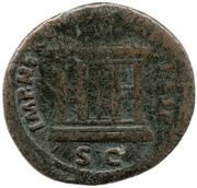 As - Augustus IMP NERVA CAES AVG REST S C, Rome, 98 reverse image