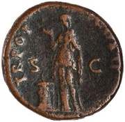 As - Trajan TR POT COS II S C; Pietas, Rome, 98-99 reverse image