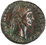 As - Trajan TR POT COS II S C; Victory obverse image