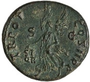 As - Trajan TR POT COS II P P S C; Victory, Rome, 98-99 reverse image