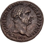As - Trajan COS II DES III P P S C; Victory obverse image