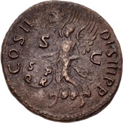 As - Trajan COS II DES III P P S C; Victory, Rome, 99 reverse image