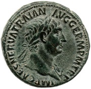 As - Trajan COS II DES III P P S C; Victory obverse image