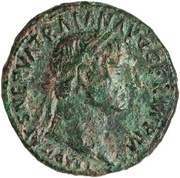 As - Trajan TR POT COS III P P S C; Victory obverse image