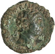 As - Trajan COS III DES IIII P P S C; Victory obverse image