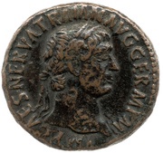 As - Trajan TR POT COS III P P S C; Victory obverse image